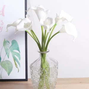 5-Piece Artificial Horseshoe Lotus Flowers, Wedding Wreath for Home, Table and Festivals, Garden Decor, Wedding Bouquet Vase, DIY Gift