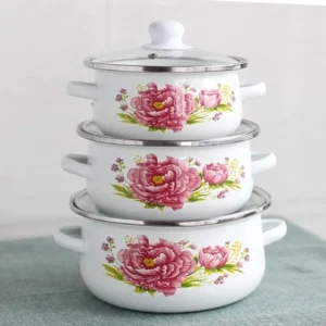 Thick Enamel Pot for Home Use, Large-Capacity Soup Pot, Chinese Medicine Soup Pot, Gas Induction Cooker