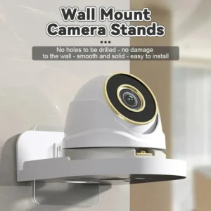 Hole-Free Security Camera Wall Mount, New No-Trace, Wall-Mounted, Self-Adhesive, No Drilling, 1 Piece