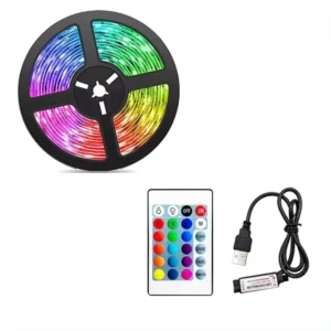 Ready to Ship 2m 30-LED TV Backlight Kit, IP65 5V Smart Home Lights, Infrared Remote Control 24-Key SMD5050 RGB LED Strip Light