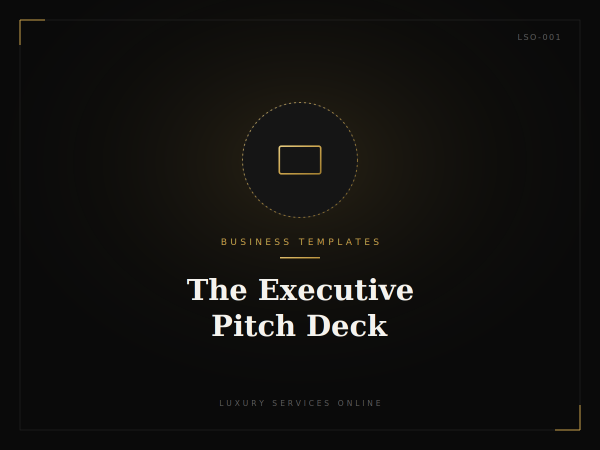 The Executive Pitch Deck