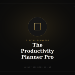 The Productivity Planner Pro