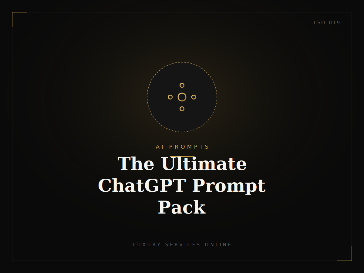 The Ultimate ChatGPT Prompt Pack