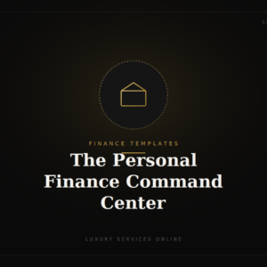 The Personal Finance Command Center